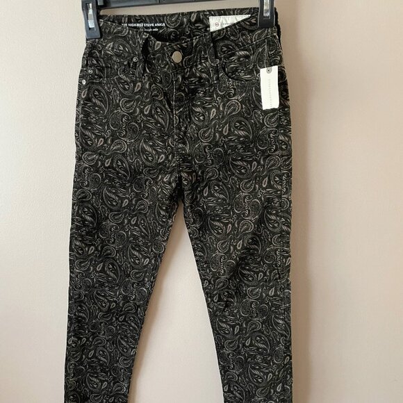 Anthropologie AG The Stevie Velvet High-Rise Skinny Jeans Ankle Slim Pants 24 25 - Picture 5 of 10